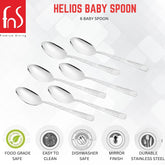 Montavo by FnS Helios stainless steel 6 Pcs Baby Spoon Set